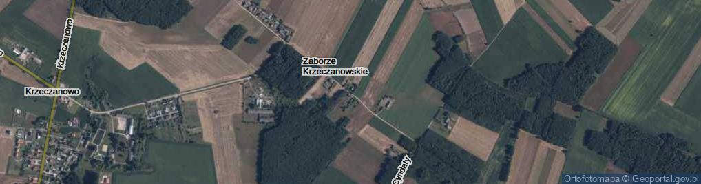 Zdjęcie satelitarne Zaborze Krzeczanowskie ul.